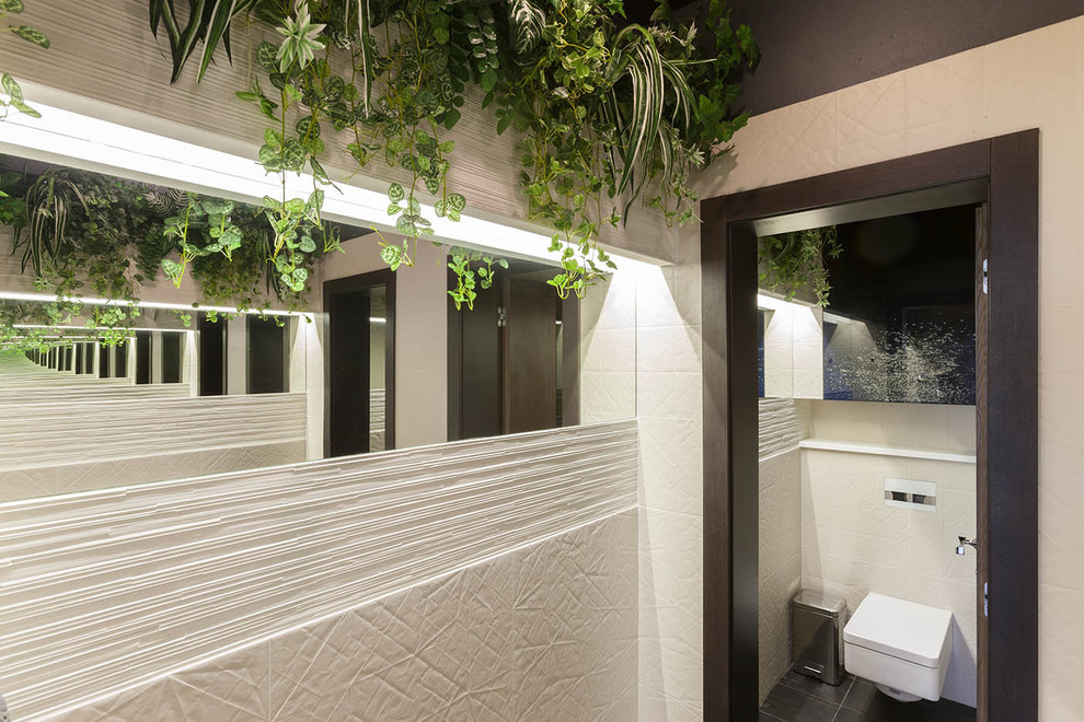 Офис с камином. Office with fireplace.