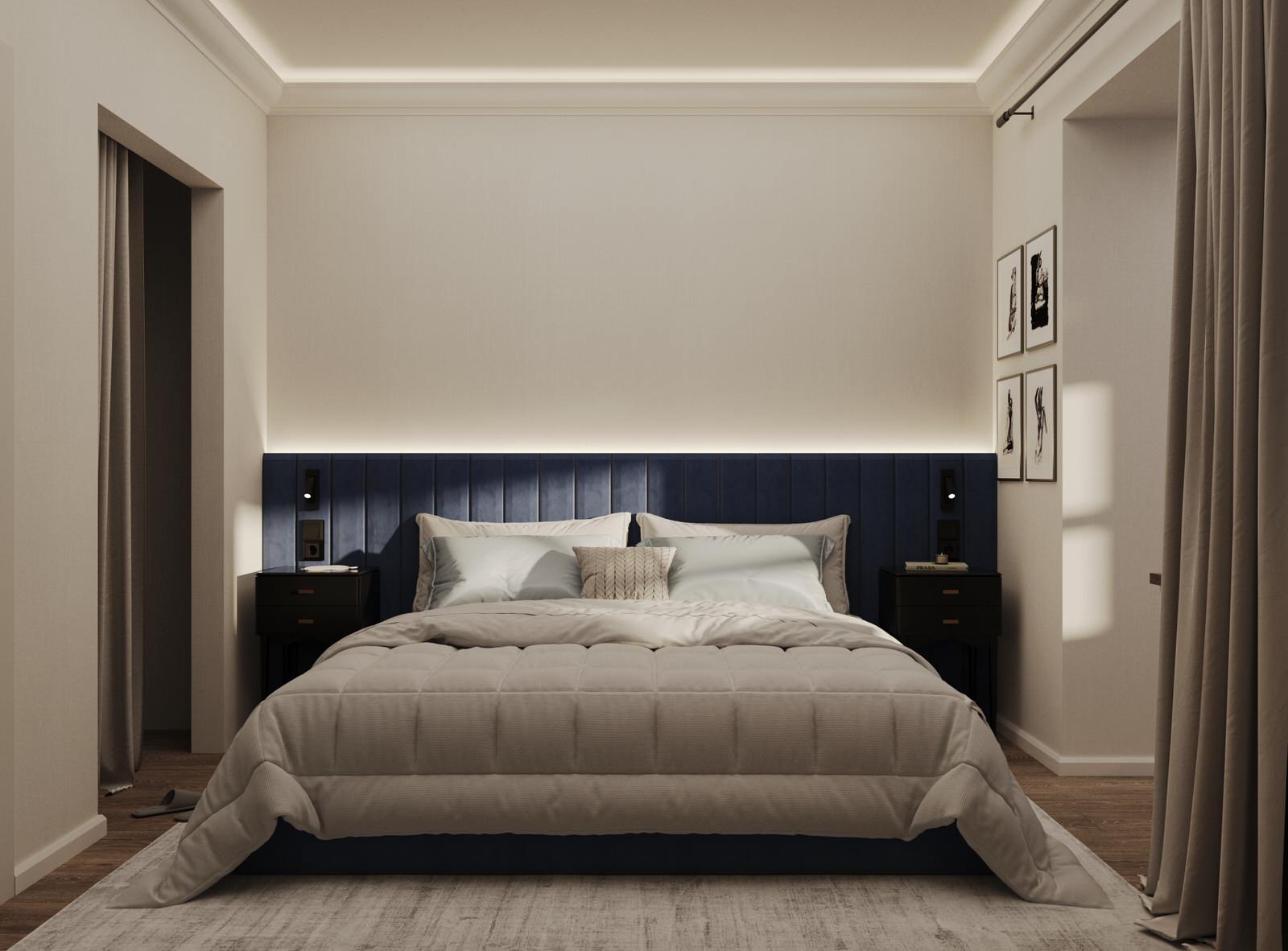 Дом на Васильевском. Проект Спальни