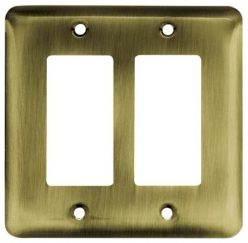 Liberty Hardware 64079 Stamped Round WP Collection 4.96 Inch Switch Plate