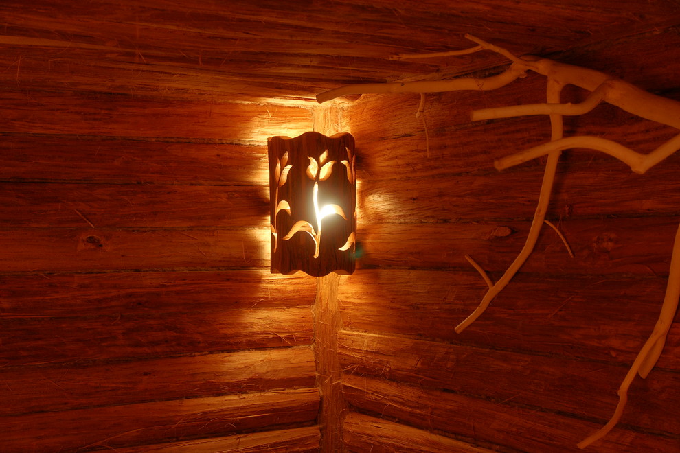 Русская баня с отделкой "Липой с лыком".