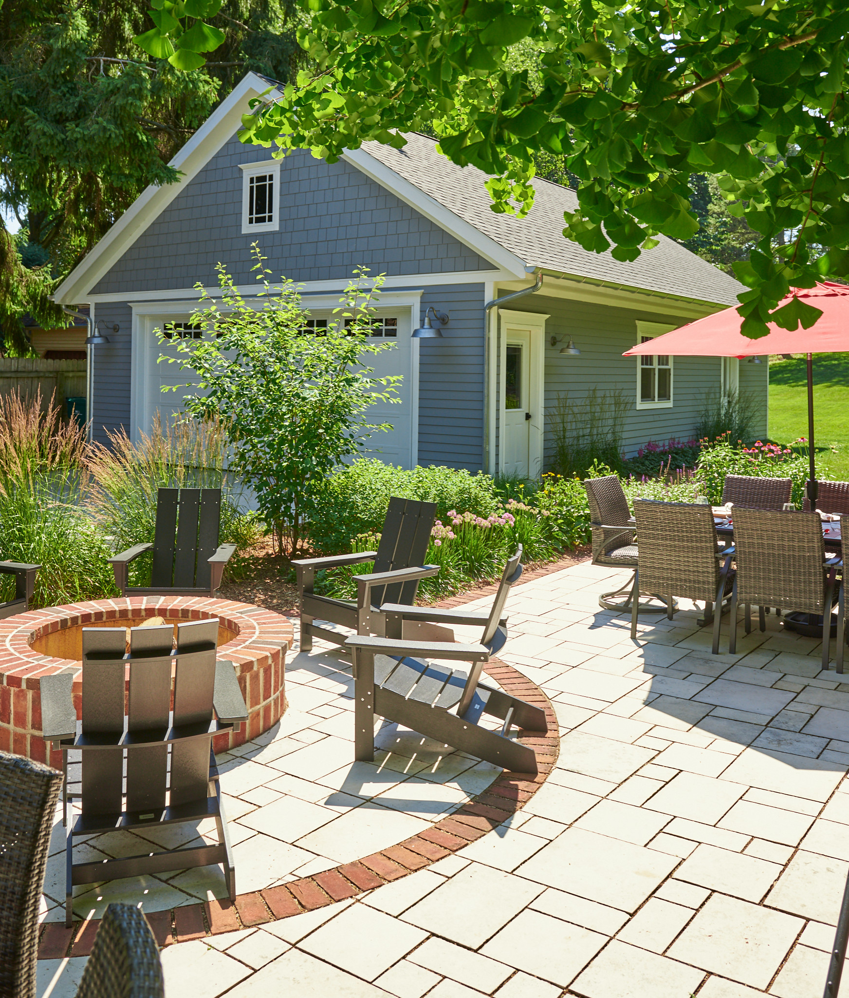 Traditional Backyard + Patio Landscape - Cedarburg, WI