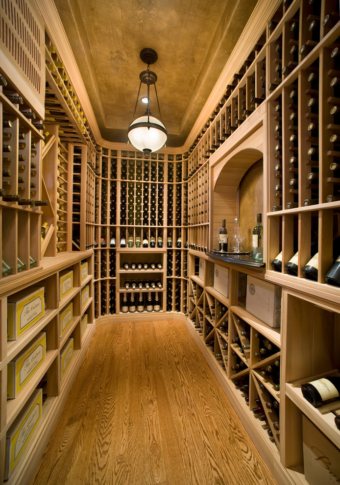 This is an example of an eclectic wine cellar in Philadelphia.