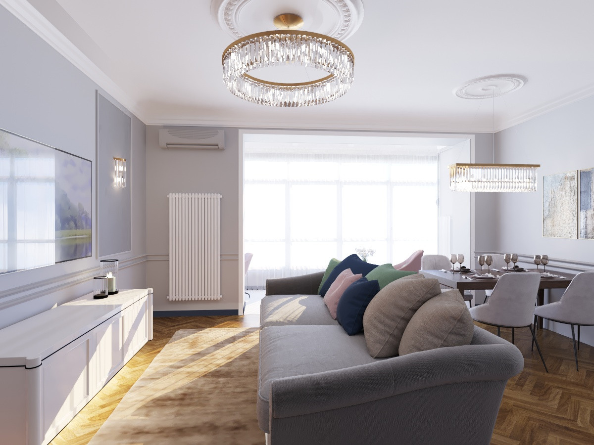 Квартира на набережной в стиле современной классики