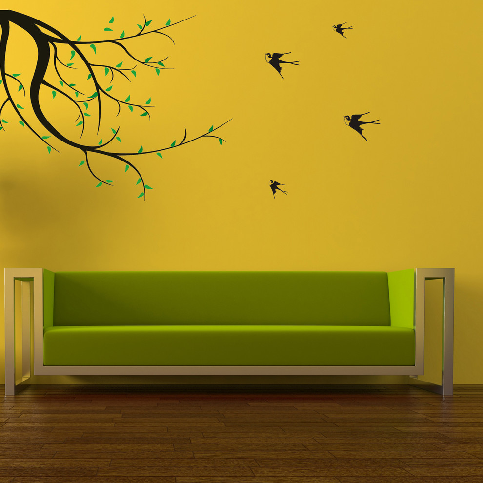 branches birds home decor vinyl wall decal sticker nature design