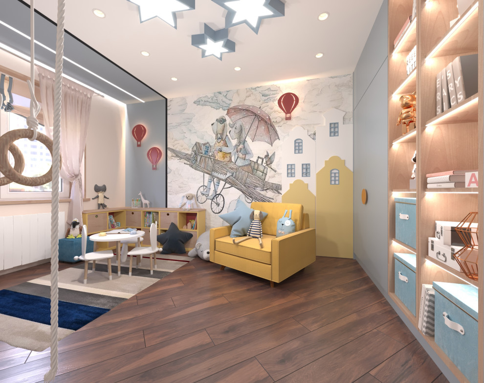 Дизайн-проект интерьера трехкомнатной квартиры.