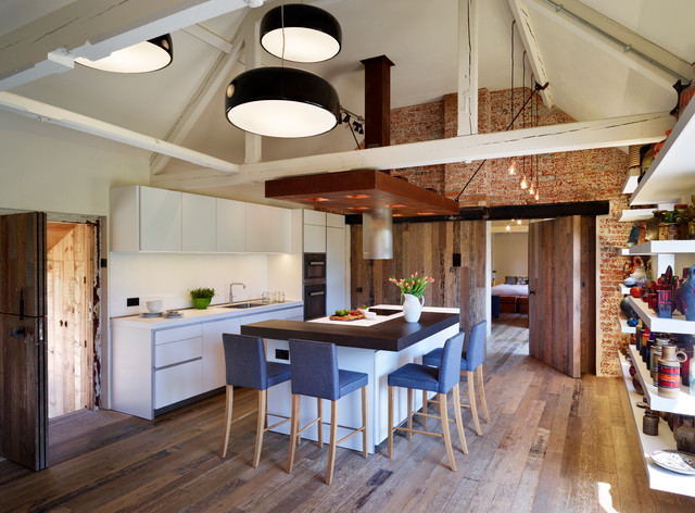 Beautiful Barn Conversion With Bulthaup B1 Industrial Kitchen