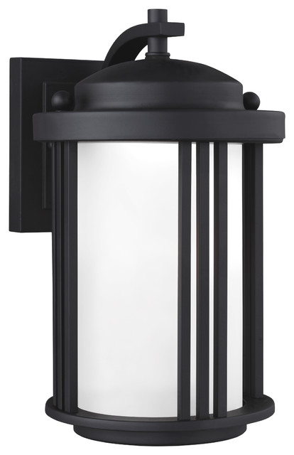 Crowell Black 6-Inch Outdoor LED Wall Sconce
