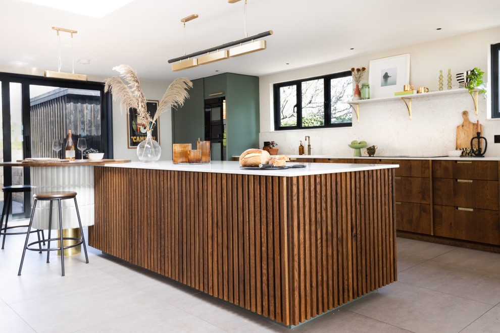 Mid-Century Modern Beach House - Midcentury - Kitchen - Sussex - by ...