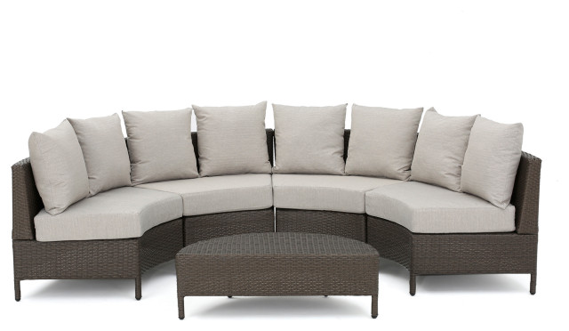 Gdf Studio 5 Piece Alacati Outdoor 4 Seater Curved Wicker Gdf Studio 5 Piece Alacati Outdoor 4