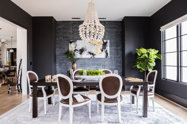 Transitional Dining Room klassisch-modern-esszimmer