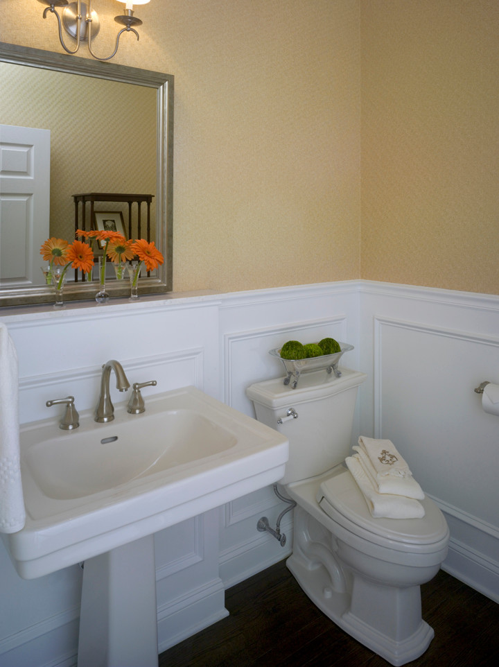 This is an example of a contemporary powder room in Philadelphia.