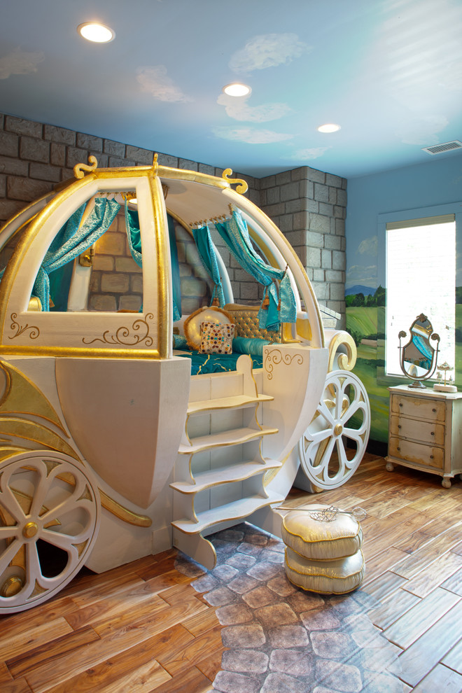 Design ideas for an eclectic kids' playroom for girls in Jacksonville.