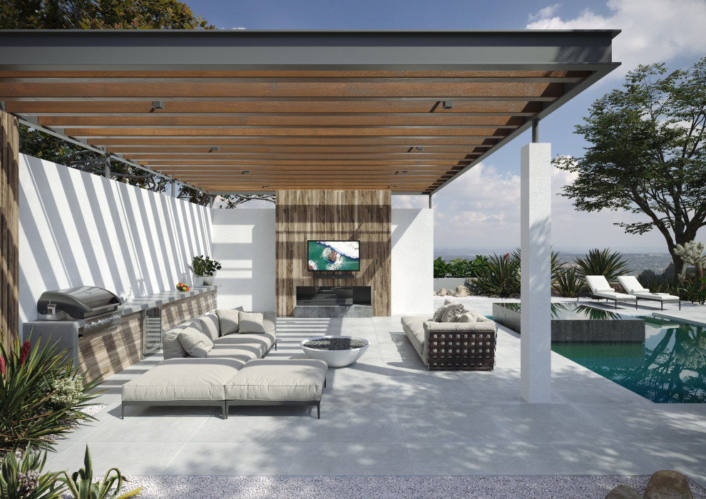 Design ideas for a modern patio.