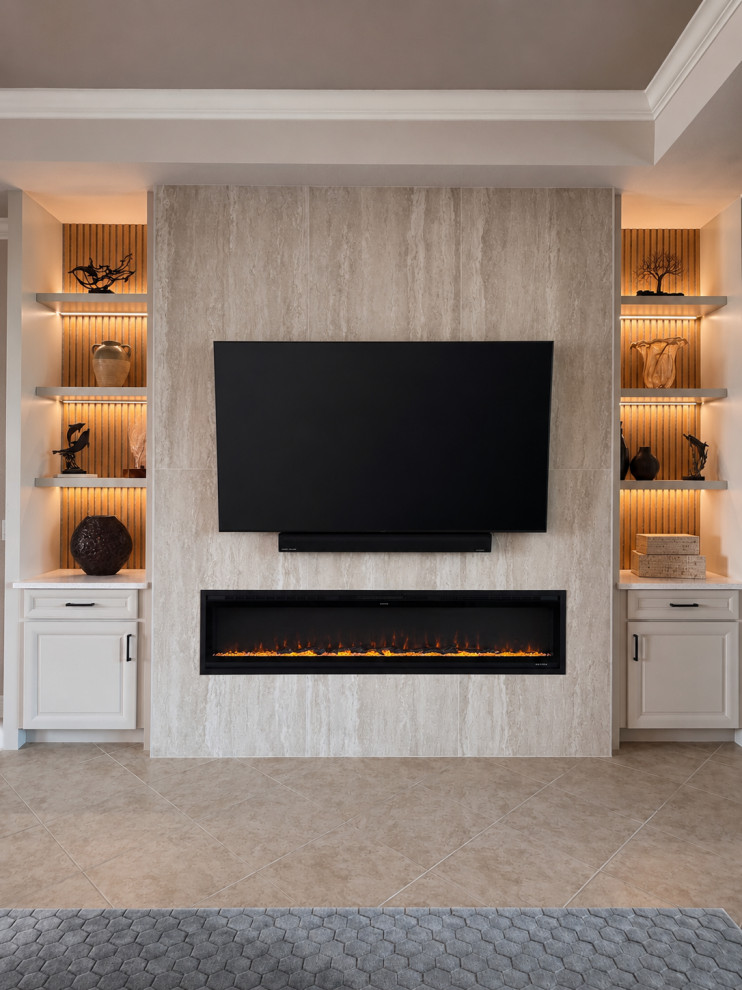 Fireplace & Entertainment Wall
