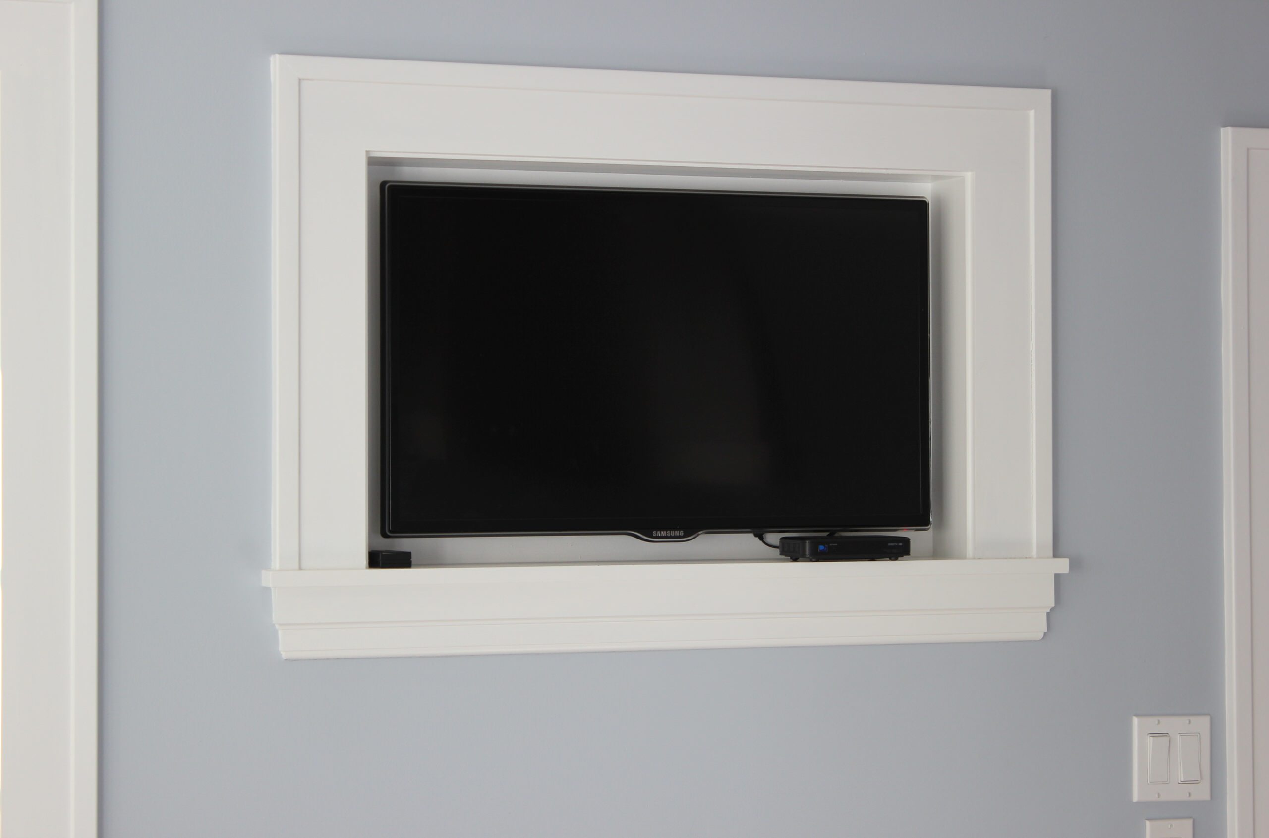 Built In Kitchen TV Niche