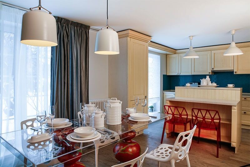 Поп- гостиная и арт -кухня (Дачный ответ НТВ)