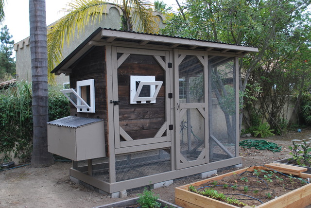 Reclaimed Wood Chicken Coop - Traditional - Landscape 