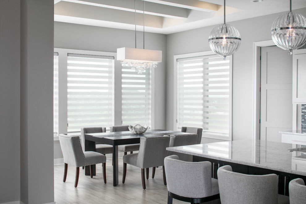 Dining room - transitional dining room idea