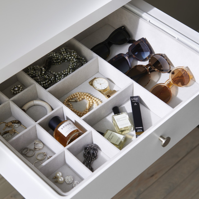 Elfa walk-in-wardrobe modern-bedroom