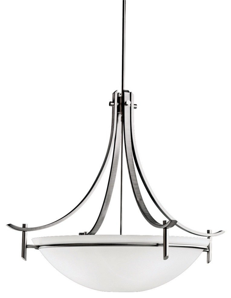 Contemporary Olympia Collection Pewter 36" Wide Pendant Light