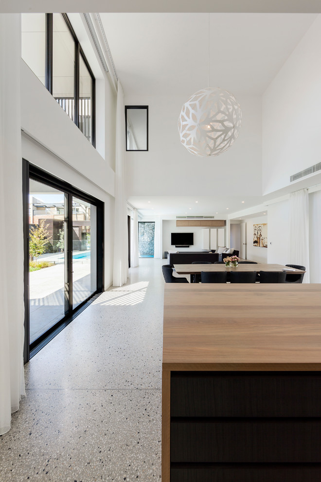 Modern dining room in Melbourne.