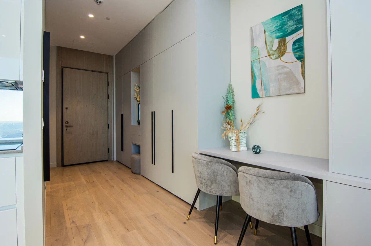 Дизайн интерьера апартаментов в Neva Towers, Москва-Сити (40 м2)