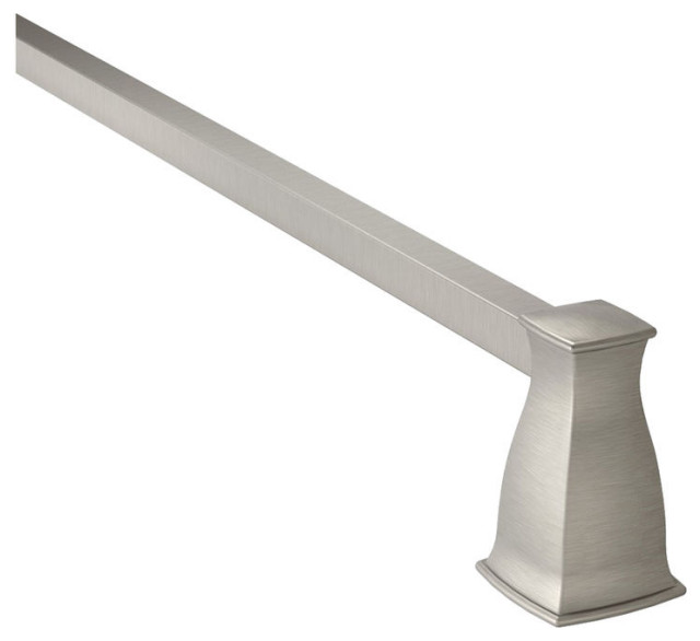 Moen MY3524BN Hensley 24" Towel Bar Brushed Nickel Transitional