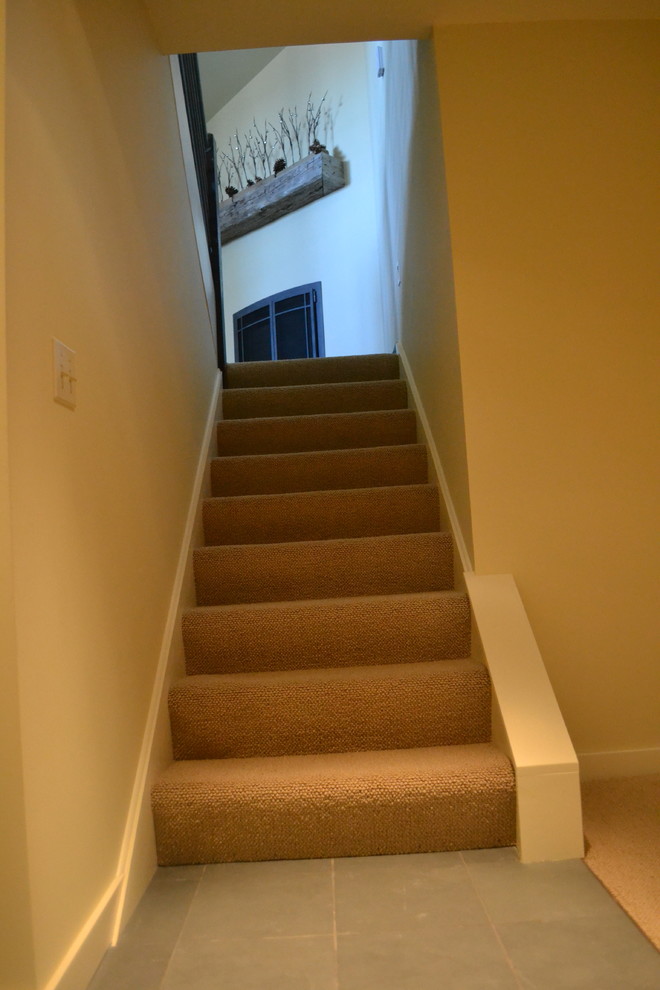 Transitional staircase in Burlington.