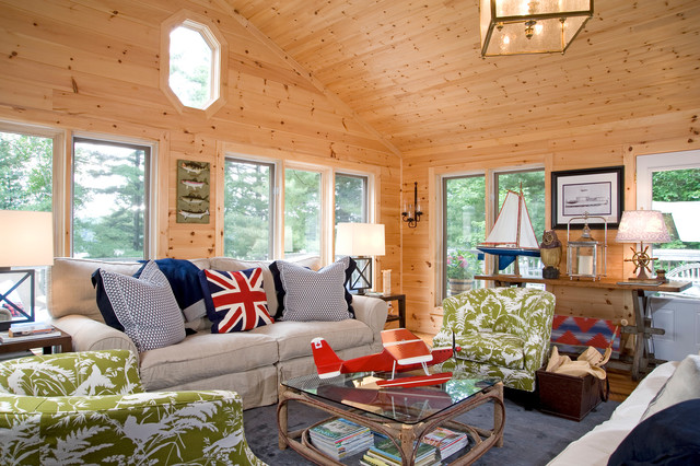 Rustic Modern montagne-salon