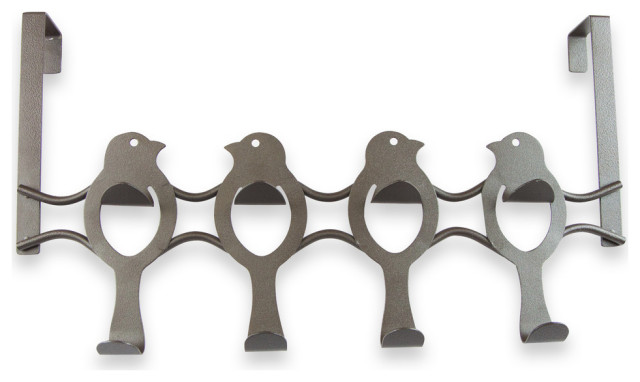 Over The Door Bird Organizer Hooks 8 Bronze Contemporary Wall By Rod Desyne - Over Wall Hooks Over The Door Bird Organizer Hooks 8 Bronze Contemporary Wall By Rod Desyne - Over Wall Hooks