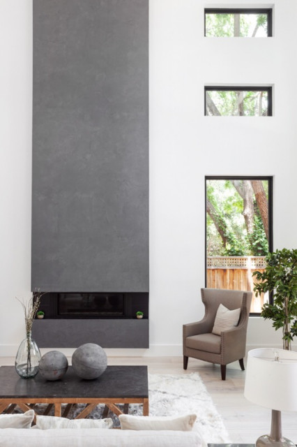 Berkeley Residence modern-vardagsrum