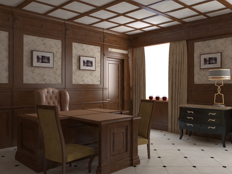 Кабинет в английском стиле