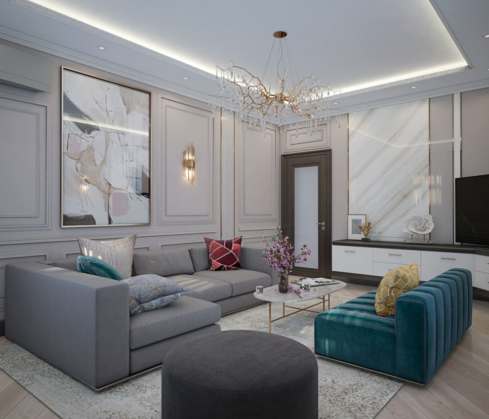 Гостиная в ЖК Дворянский