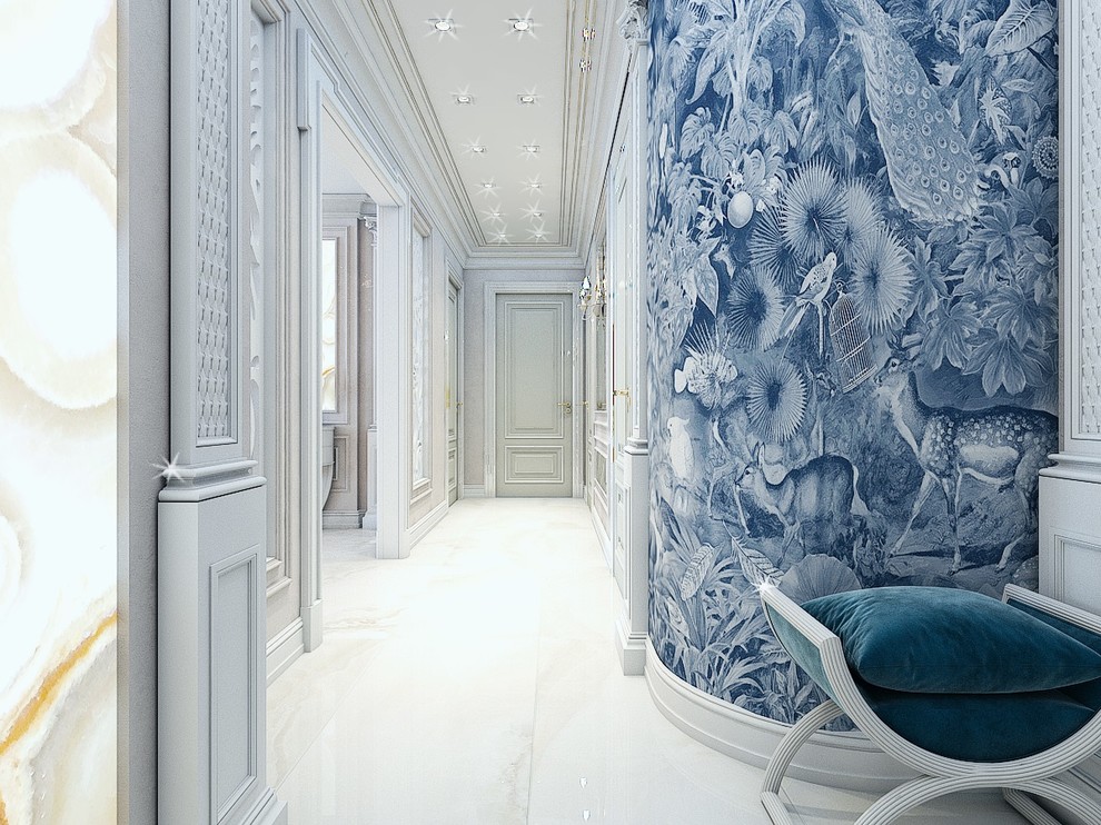 Кухня-гостиная-холл в 3-комнатной квартире. г.Ростов-на-Дону