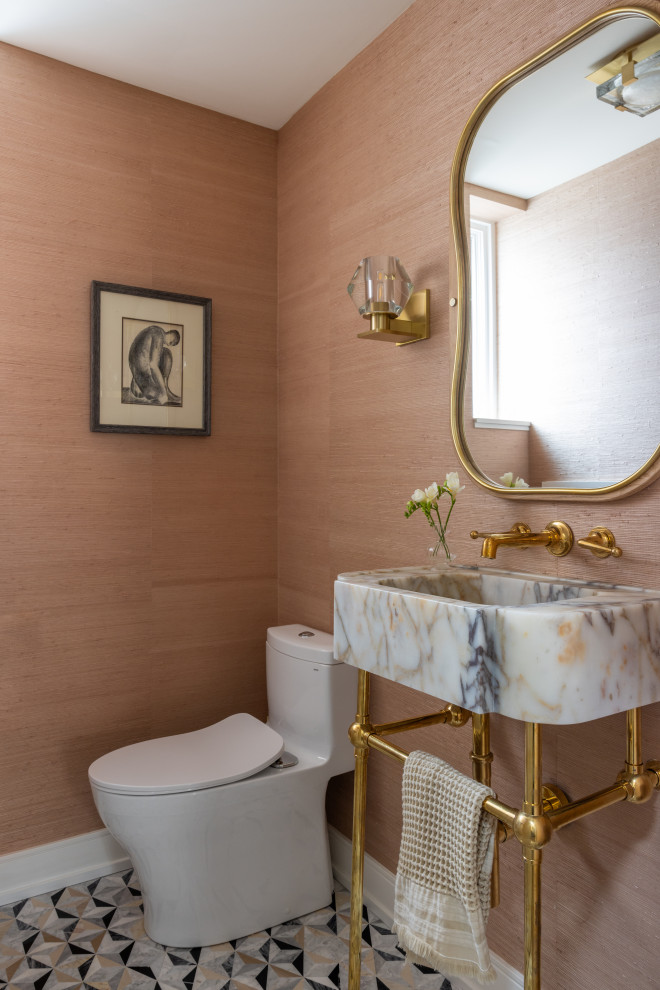 Oak - Midcentury - Powder Room - Chicago - by Imparfait Design Studio ...