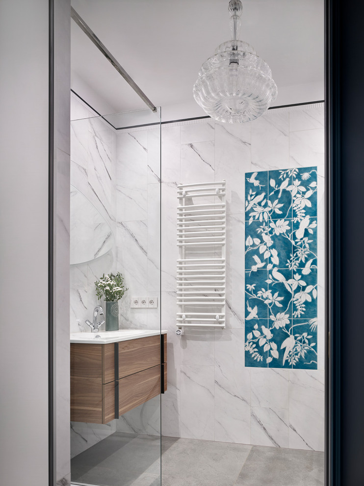 Небольшая квартира в оттенках синего