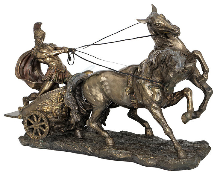 Large Roman Chariot, Myth and Legend Statue Traditional Decorative Objects And Figurines