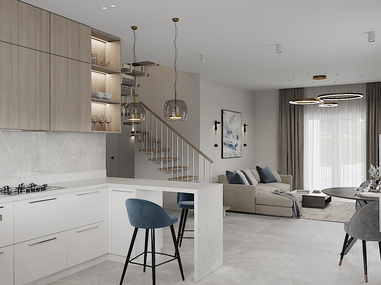 Блок-секция для двоих