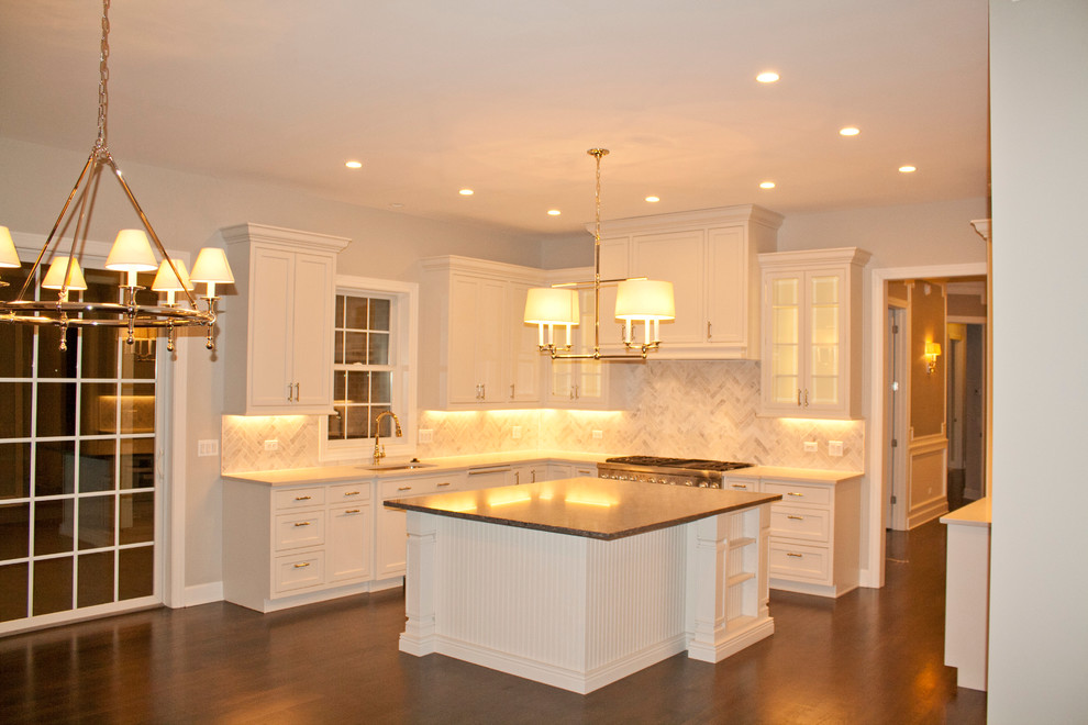 Transitional kitchen photo in Chicago