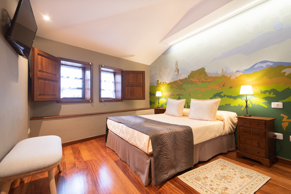 Imagen de dormitorio campestre extra grande