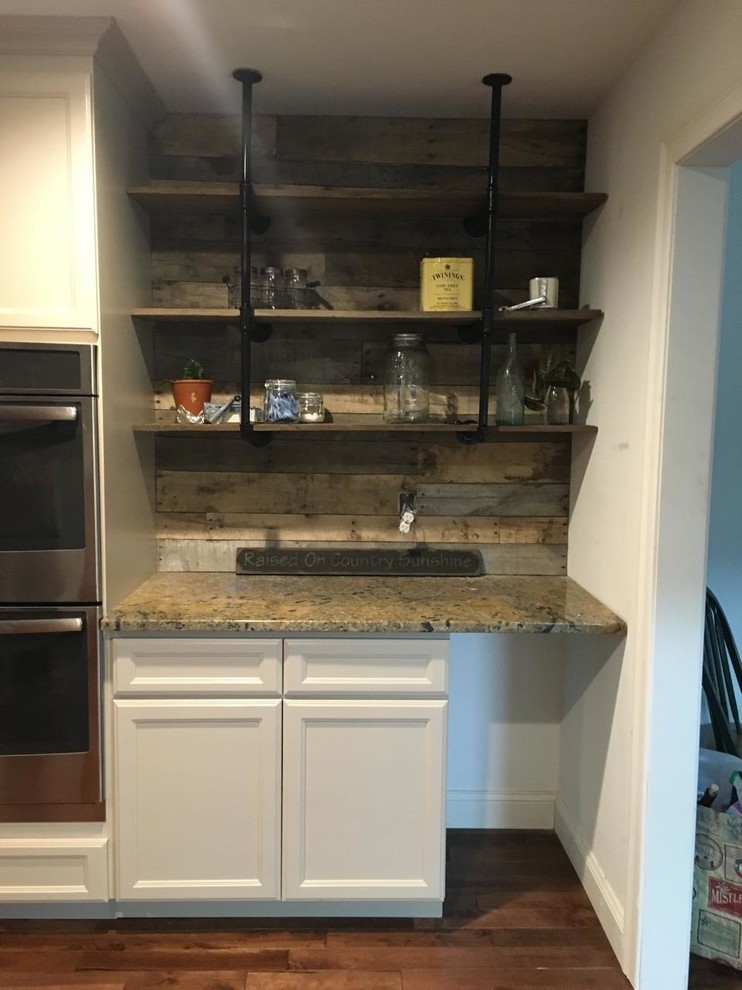 Black steel pipe shelf