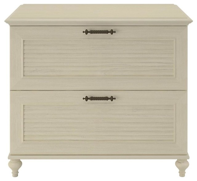 Volcano Dusk 2 Drawer Lateral File Cabinet Driftwood Dream White