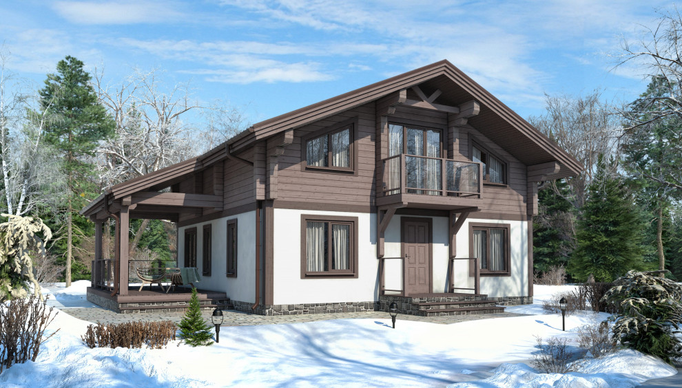 Дом из бруса- проект 58ПБ