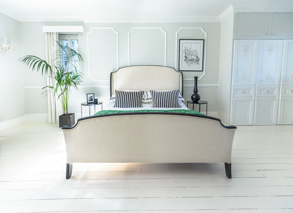 House of Valois Upholstered French Bed Traditional Sussex by