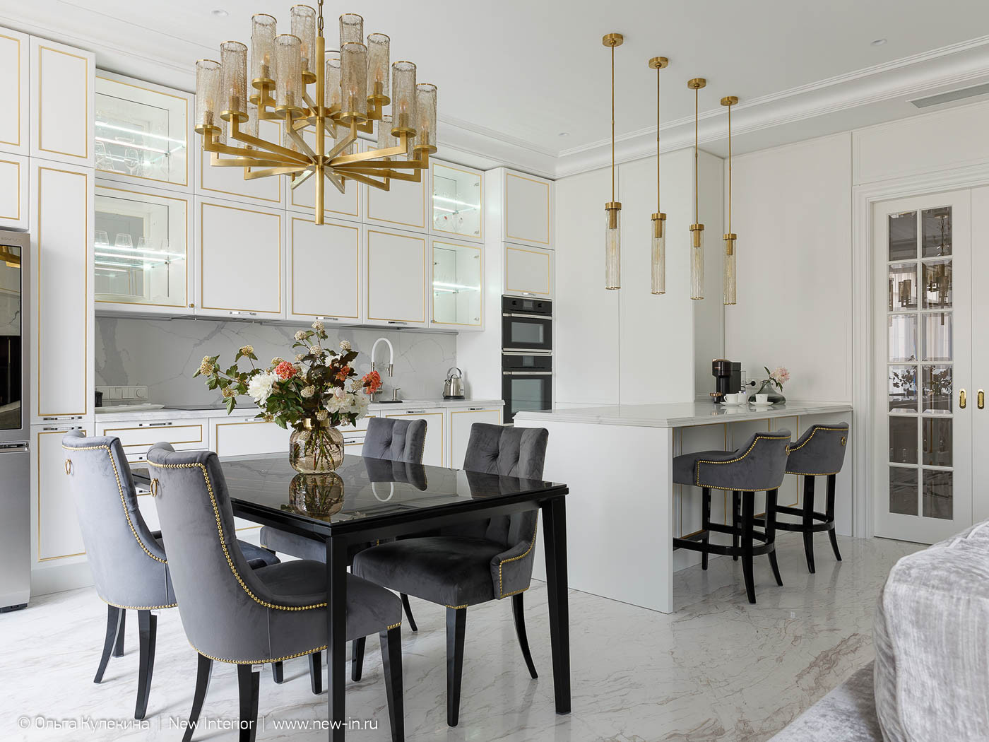 Квартира на Крестовском в стиле современная классика - 125 м²