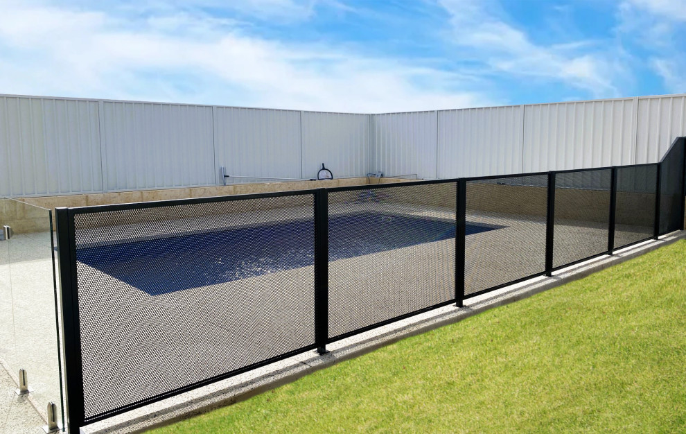 Photo of a contemporary back rectangular swimming pool in Perth.