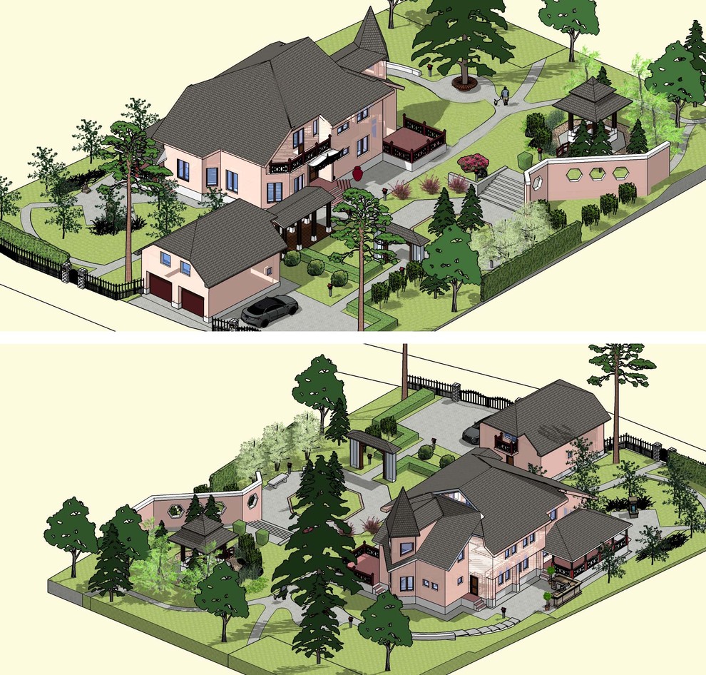 Визуализация участка.