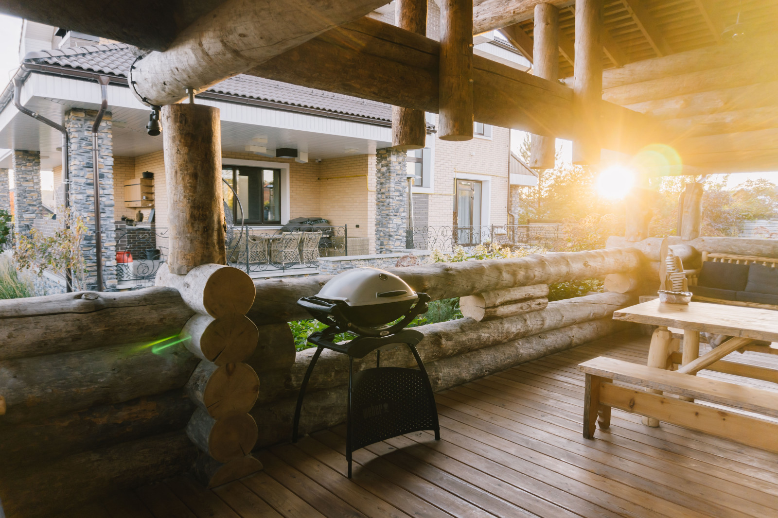 Сад с подпорными стенами