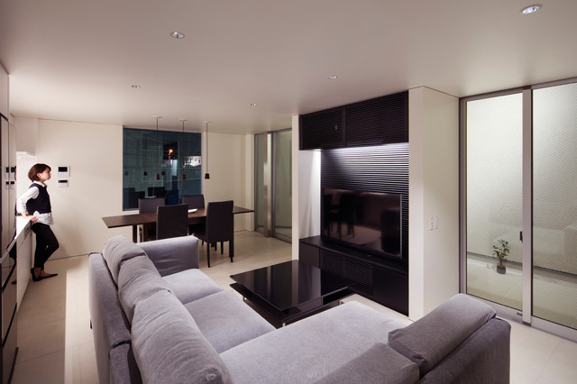 堺の家5 moderno-salon