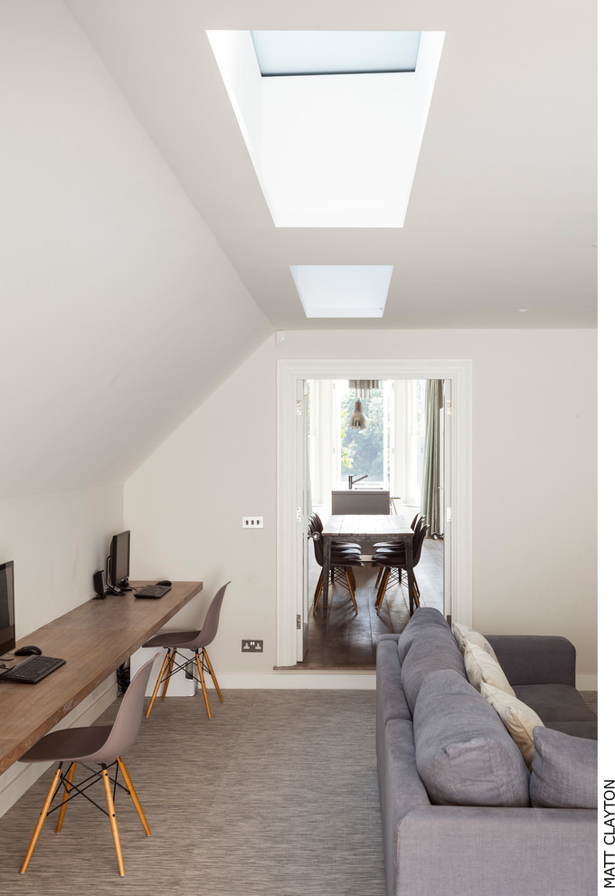 Design ideas for a scandinavian living room in London.